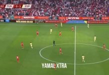 Çfarë ka bërë miq, Yamal përpak sa nuk shënon golin e sezonit (VIDEO)